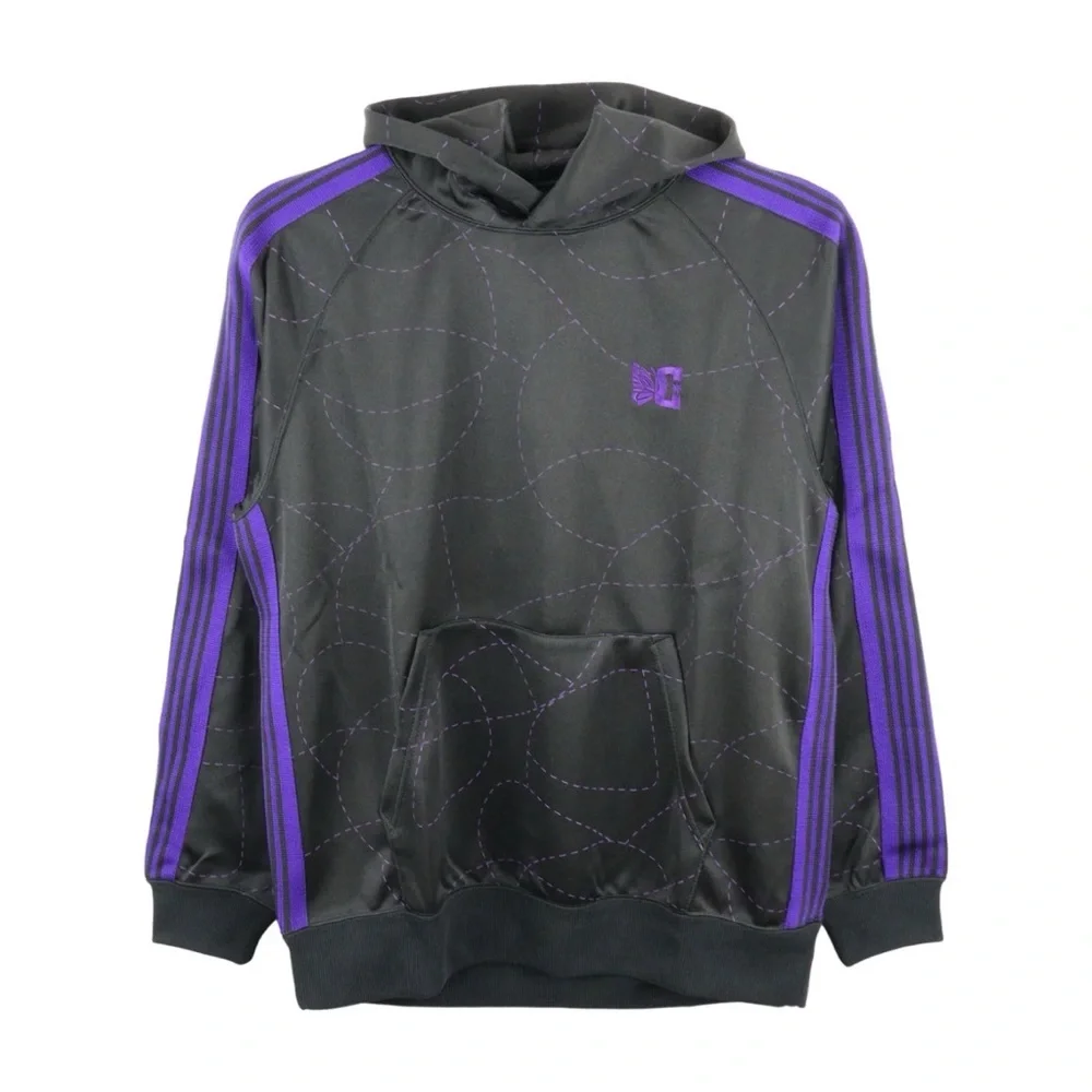 NWT NEEDLES x DC Shoes Edition Black & Purple Hoodie Sweater Jacket M​